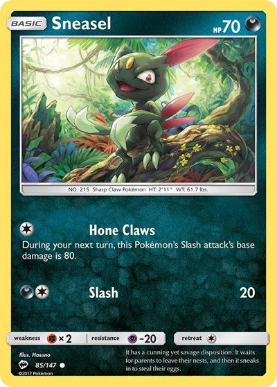 Sneasel (SM - Burning Shadows) Near Mint