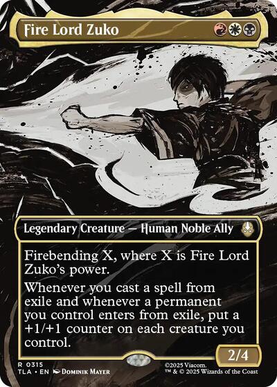 Fire Lord Zuko (Borderless) (Avatar: The Last Airbender) Near Mint
