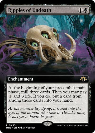 Ripples of Undeath (Extended Art) (Modern Horizons 3) Light Play Foil
