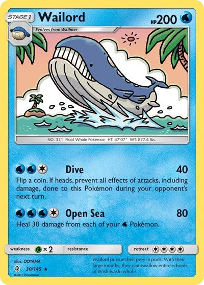 Wailord (SM - Guardians Rising) Near Mint