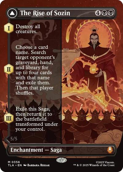 The Rise of Sozin (Borderless) (Avatar: The Last Airbender) Near Mint