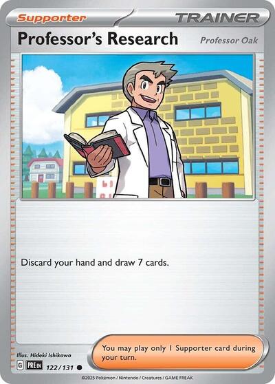 Professor's Research (Professor Oak) (SV: Prismatic Evolutions) Near Mint Reverse Holofoil