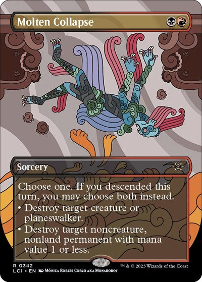 Molten Collapse (Borderless) (The Lost Caverns of Ixalan) Near Mint Foil