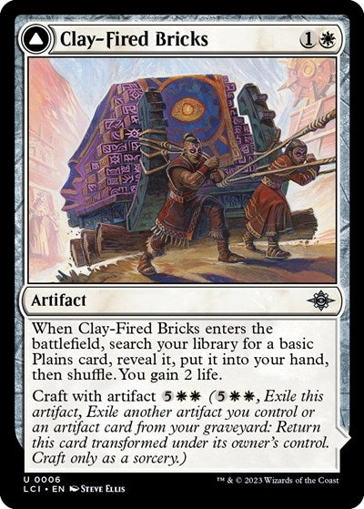 Clay-Fired Bricks (The Lost Caverns of Ixalan) Light Play Foil