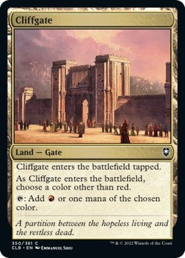 Cliffgate (Commander Legends: Battle for Baldur's Gate) Light Play