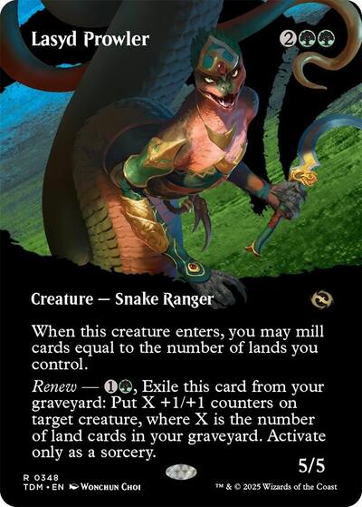 Lasyd Prowler (Borderless) (Tarkir: Dragonstorm) Light Play Foil