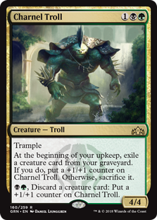 Charnel Troll (Guilds of Ravnica) Light Play Foil