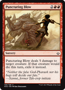 Puncturing Blow (Hour of Devastation) Light Play Foil