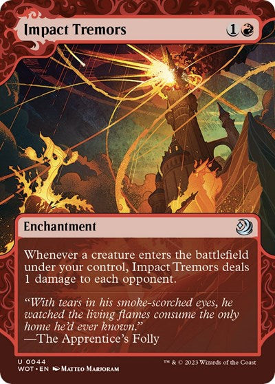 Impact Tremors (Wilds of Eldraine: Enchanting Tales) Near Mint Foil