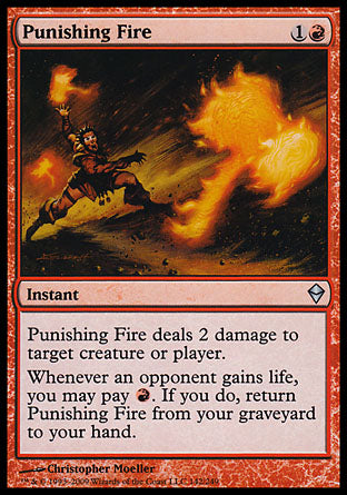 Punishing Fire (Zendikar) Light Play