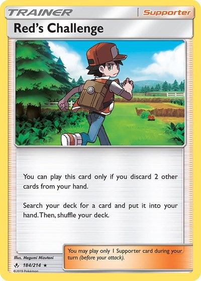 Red's Challenge (SM - Unbroken Bonds) Near Mint Reverse Holofoil