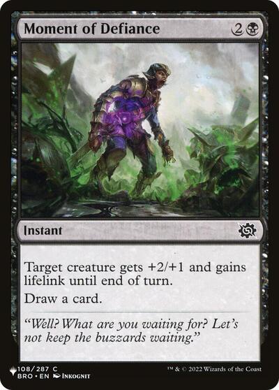 Moment of Defiance (The List) Near Mint