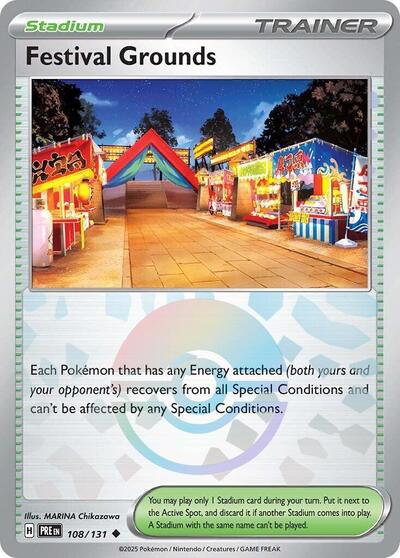 Festival Grounds (Poke Ball Pattern) (SV: Prismatic Evolutions) Near Mint Holofoil