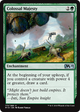 Colossal Majesty (Magic 2019 Core Set) Light Play Foil