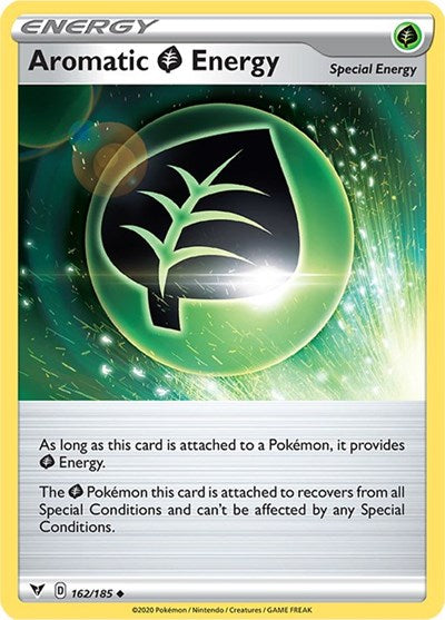 Aromatic Grass Energy (SWSH04: Vivid Voltage) Near Mint Reverse Holofoil
