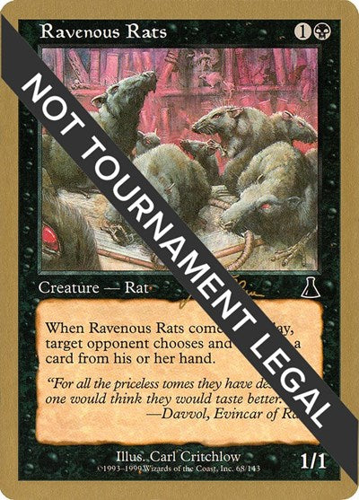 Ravenous Rats - 1999 Jakub Slemr (UDS) (World Championship Decks) Light Play