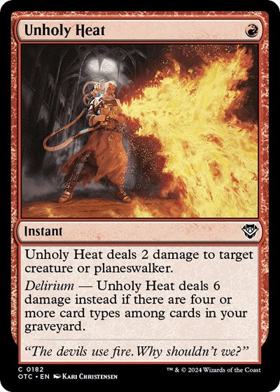 Unholy Heat (Commander: Outlaws of Thunder Junction) Light Play