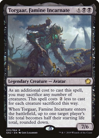 Torgaar, Famine Incarnate (Magic Game Night 2019) Near Mint