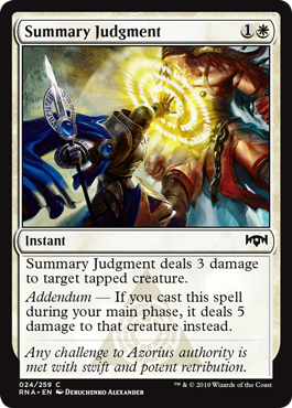 Summary Judgment (Ravnica Allegiance) Light Play Foil