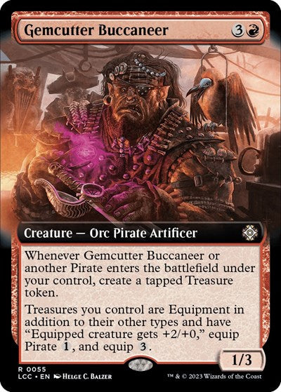 Gemcutter Buccaneer (Extended Art) (Commander: The Lost Caverns of Ixalan) Near Mint