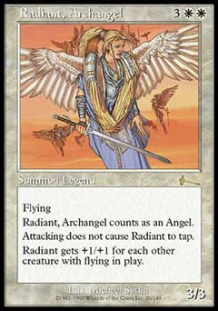 Radiant, Archangel (Urza's Legacy) Light Play