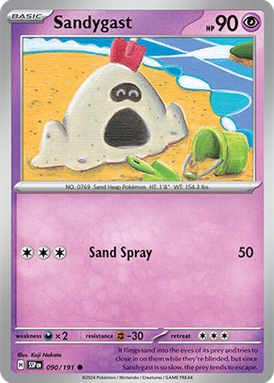 Sandygast (SV08: Surging Sparks) Near Mint