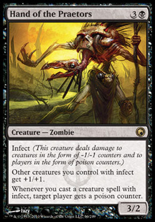 Hand of the Praetors (Scars of Mirrodin) Light Play Foil