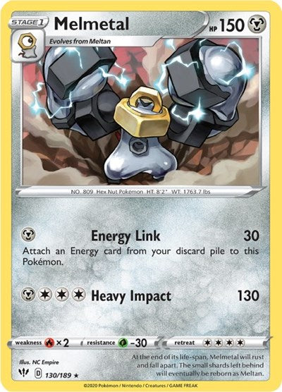 Melmetal (SWSH03: Darkness Ablaze) Near Mint Reverse Holofoil