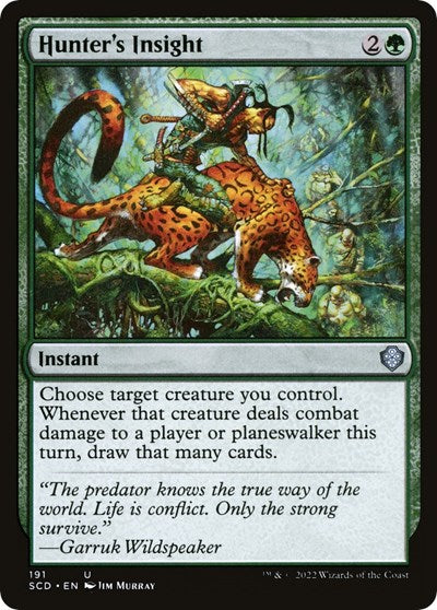 Hunter's Insight (Commander 2022 Starter Decks) Light Play