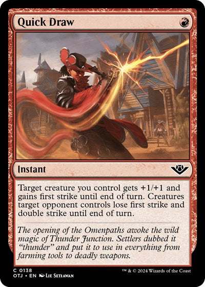Quick Draw (Outlaws of Thunder Junction) Light Play Foil