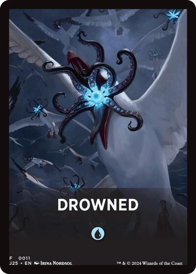 Drowned Theme Card (Foundations Jumpstart) Near Mint