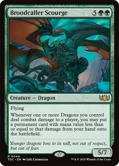 Broodcaller Scourge (Commander: Tarkir: Dragonstorm) Near Mint