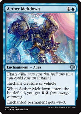 Aether Meltdown (Kaladesh) Light Play Foil