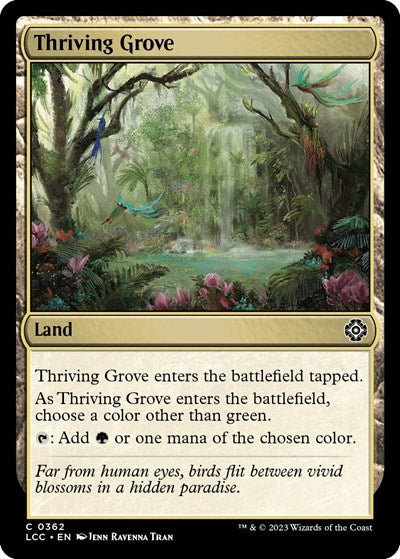 Thriving Grove (Commander: The Lost Caverns of Ixalan) Near Mint