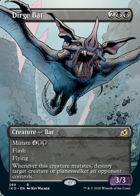 Dirge Bat (Showcase) (Ikoria: Lair of Behemoths) Light Play