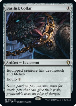 Basilisk Collar (Commander Legends: Battle for Baldur's Gate) Light Play