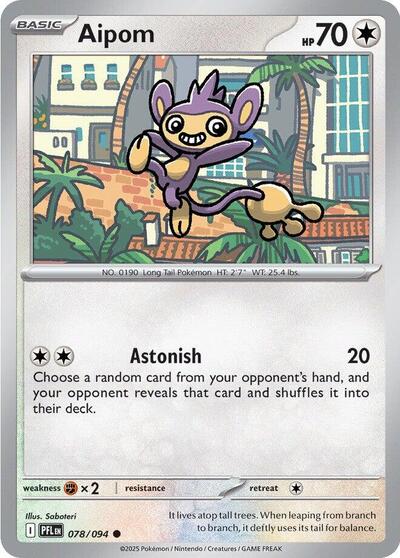 Aipom (ME02: Phantasmal Flames) Near Mint Reverse Holofoil