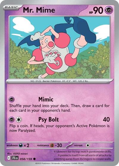 Mr. Mime (SV09: Journey Together) Near Mint Reverse Holofoil