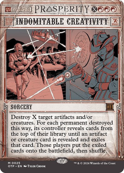 Indomitable Creativity (Outlaws of Thunder Junction: Breaking News) Near Mint Foil