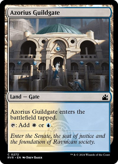 Azorius Guildgate (Ravnica Remastered) Light Play Foil