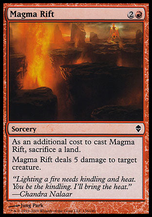 Magma Rift (Zendikar) Light Play