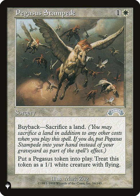Pegasus Stampede (The List) Light Play