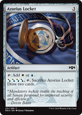 Azorius Locket (Ravnica Allegiance) Light Play Foil