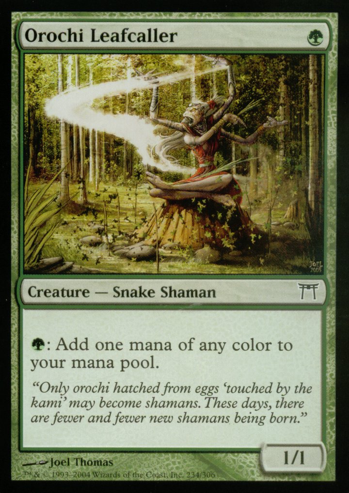 Orochi Leafcaller (Champions of Kamigawa) Light Play