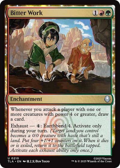 Bitter Work (Avatar: The Last Airbender) Near Mint