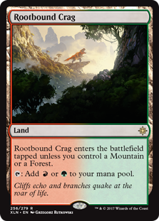 Rootbound Crag (Ixalan) Light Play