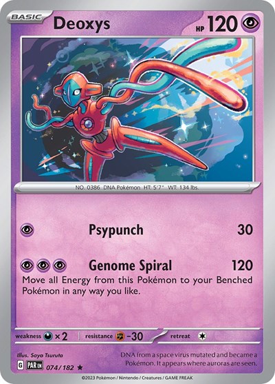 Deoxys (Scarlet and Violet: Paradox Rift) Near Mint Reverse Holofoil