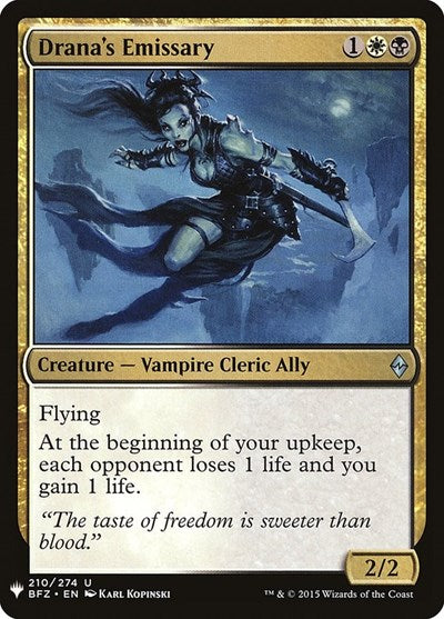 Drana's Emissary (Mystery Booster) Light Play