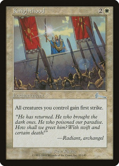 Knighthood (Urza's Legacy) Light Play