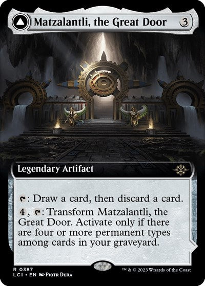 Matzalantli, the Great Door (Extended Art) (The Lost Caverns of Ixalan) Light Play Foil